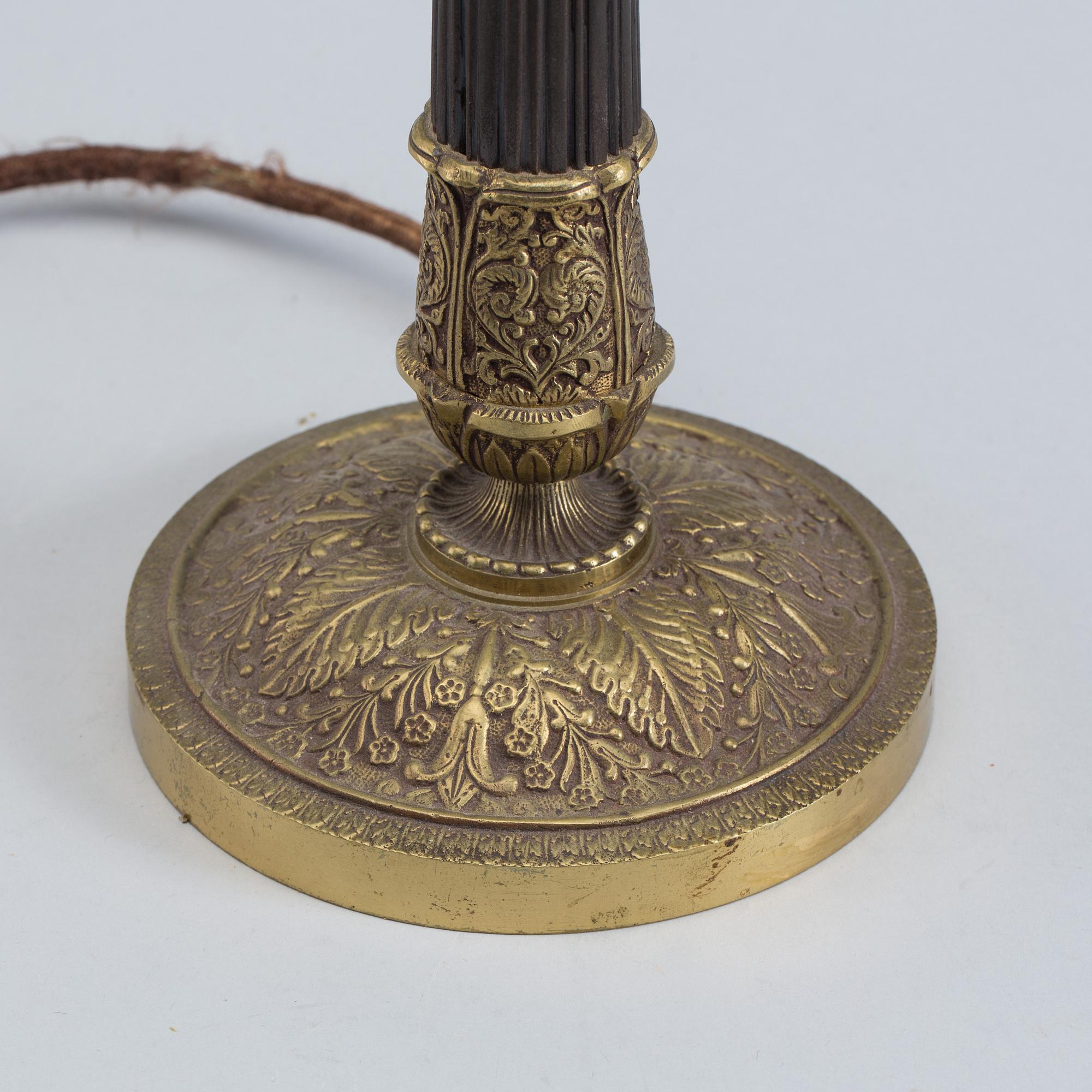 BORDSLAMPA, empire-stil, 1900-tal.