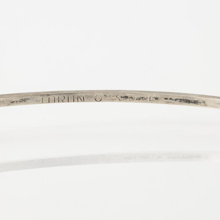 Vivianna Torun Bülow-Hübe, a silver necklace with three pendants, executed in her own workshop, Stockholm 1950's.