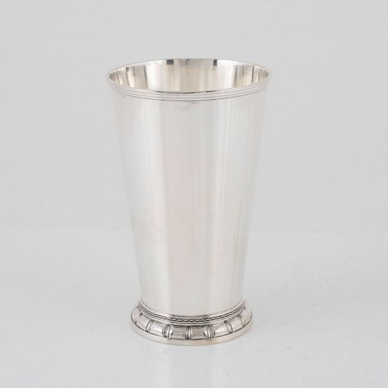 A Swedish 20th century silver beaker, Stockholm, 1953.