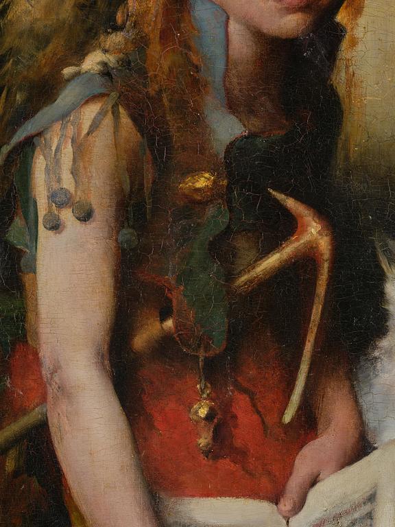 Carl Larsson, "Häxans dotter" ("The Witches daughter").