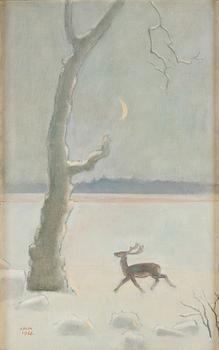 Einar Jolin, oil on canvas, signed and dated 1966.