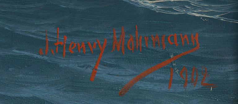 John Henry Mohrmann, Hermes ship on the rolling sea.