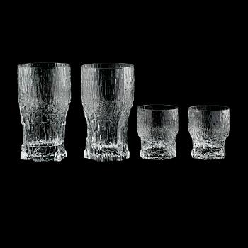 SERVISGLAS, 25 st, "Aslak", Tapio Wirkkala, Iittala.