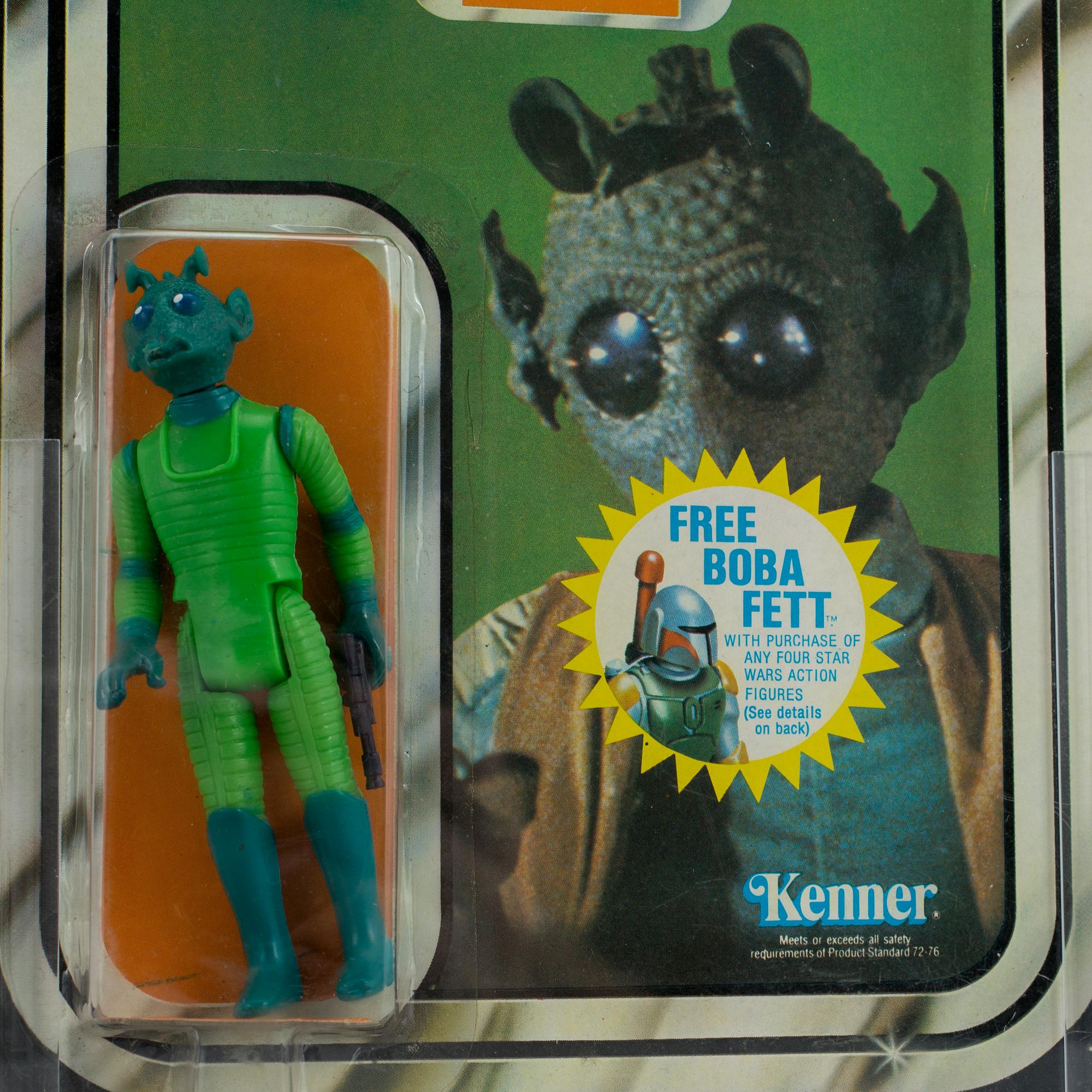STAR WARS, Greedo 20 back-F, AFA80 NM, Kenner 1978.