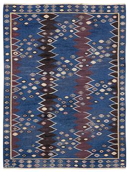 785A. CARPET. "Snäckorna". Gobelängteknik (tapestry weave). 246 x 182 cm. Signed AB MMF BN.