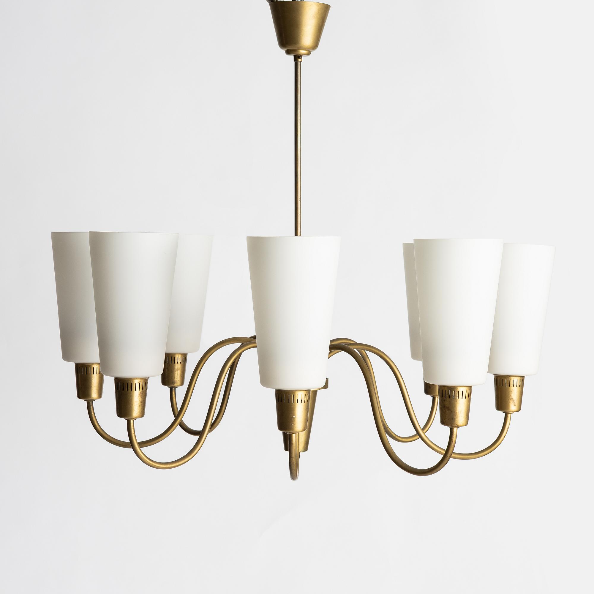 A Swedish Modern ceiling lamp, Sweden, mid20th Century.