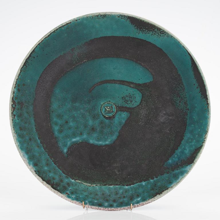 Annikki Hovisaari, a stoneware dish signed AH Arabia.