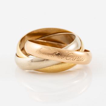 Cartier ring "Trinity" 18K gold in three colours.