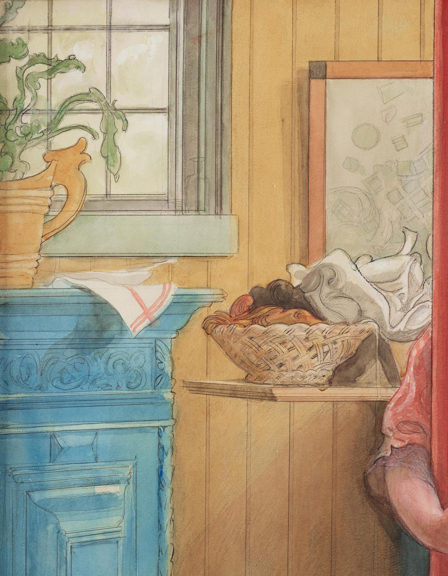 Carl Larsson, "Barnbarnet" ("Grandchild").