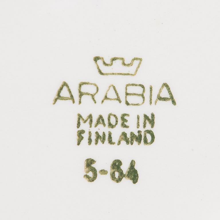 Raija Uosikkinen, Two faience wall jars "Sirpa"for Arabia, 1960s.