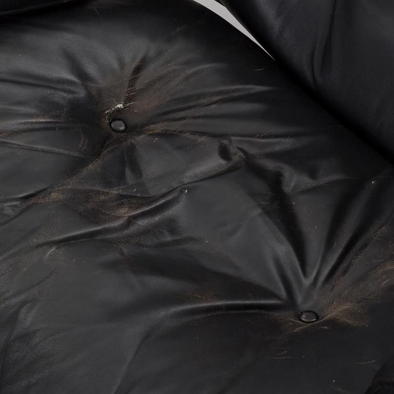 A armchair and footstool, "Lounge Chair", Charles & Ray Eames, USA, Herman Miller, 1970s,