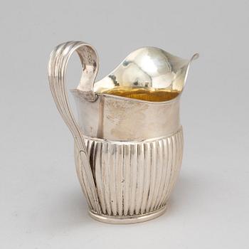 A silver creamer by JL Klint, Norrtälje 1828.