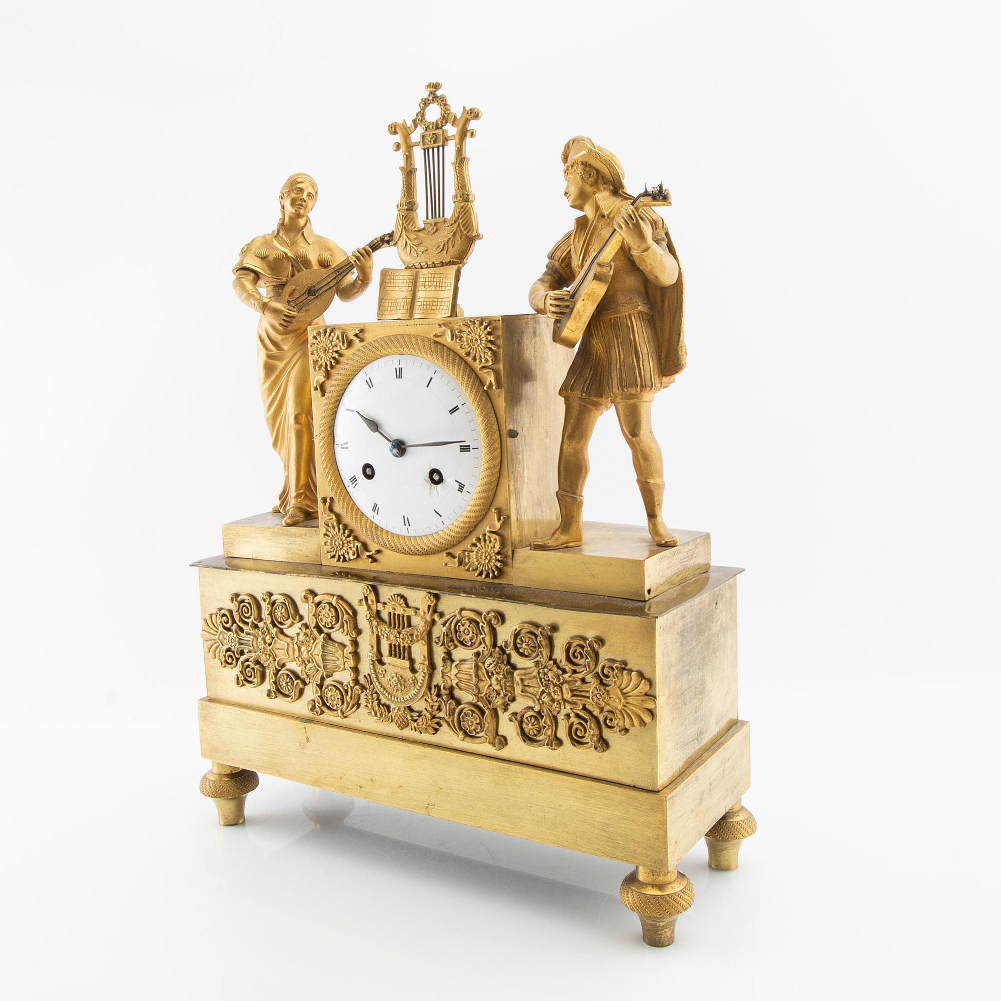 Table pendulum late Empire mid-19th century.