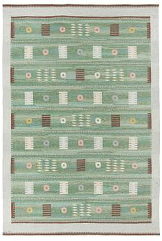 132. CARL DANGEL, a carpet, flat weave, signed CD, 302 x 200,5 cm, Sweden around mid 20th century.