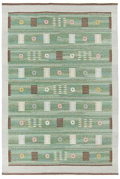 CARL DANGEL, a carpet, flat weave, signed CD, 302 x 200,5 cm, Sweden around mid 20th century.