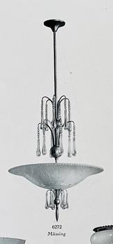 Harald Notini, taklampa, modell "6272", Arvid Böhlmarks Lampfabrik, 1920-30-tal.