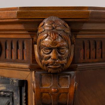 Bar cabinet, Baroque style, probably Gärsnäs, 1950s–60s.