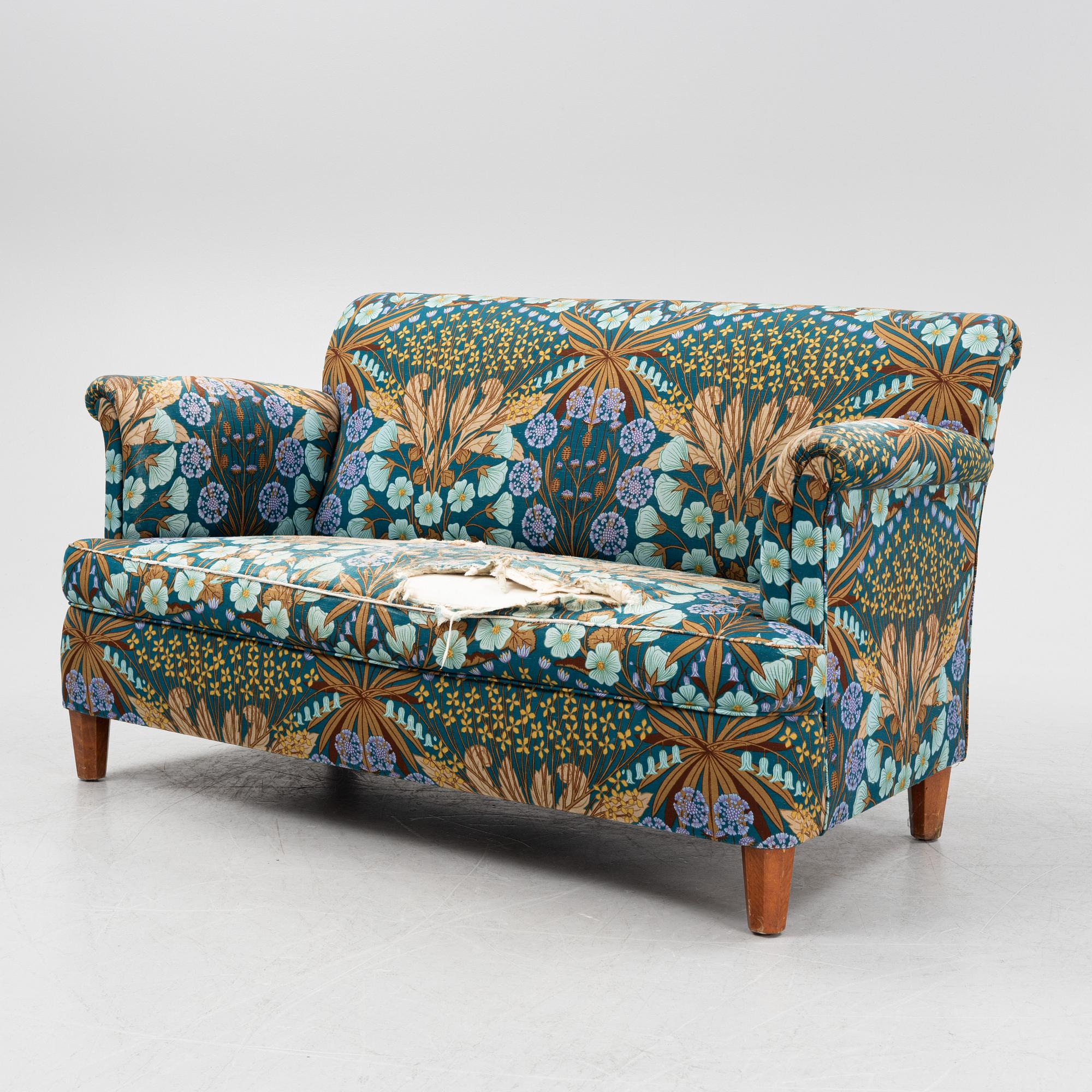Josef Frank, a model 678 sofa, Firma Svenskt Tenn, Sweden.