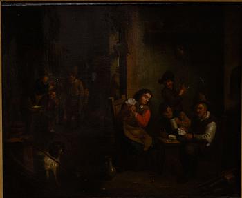 Thomas van Apshoven, hans efterföljd, Värdshuscen med kortspelande sällskap.