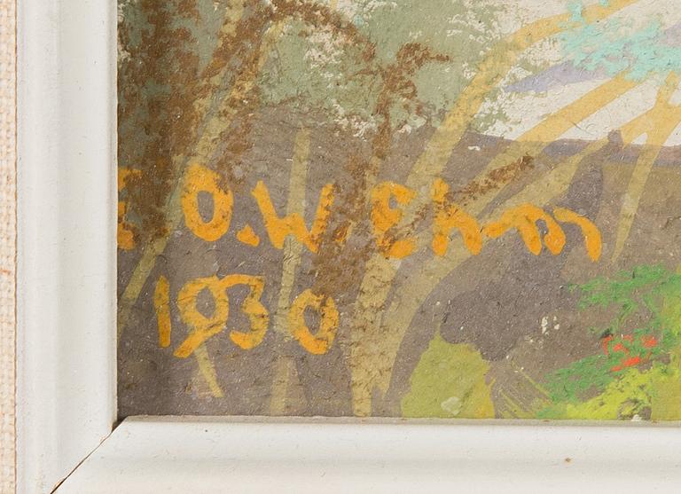 Eric O. W. Ehrström, gouache, signed and dated 1930.