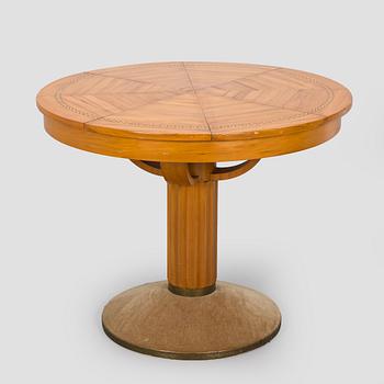 Adolf Koskinen, table and 4 chairs, for Elias Hollo Puunjalostustehdas, 1910s/1920s.