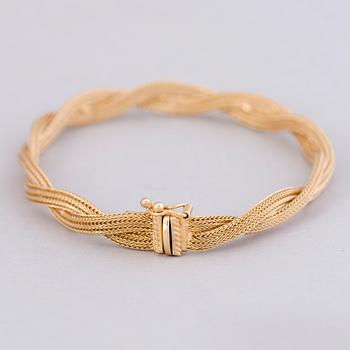 ARMBAND, 14K guld. Italien, finska importstämplar.