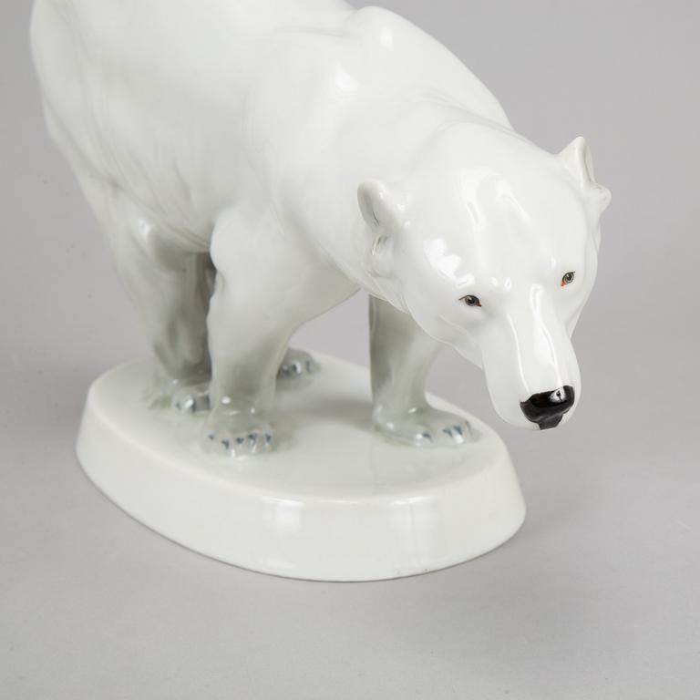 Pirkenhammer, a porcelain polar bear, Czechoslovakia.