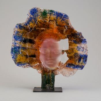 BJÖRN EKEGREN, skulptur, "Amaterasu", Studioglas Strömbergshyttan, unik.