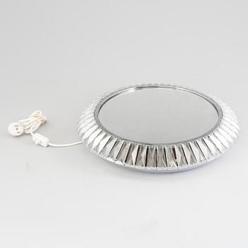 TAKLAMPA med spegel, 1900-talets andra hälft. Höjd ca 10 cm.