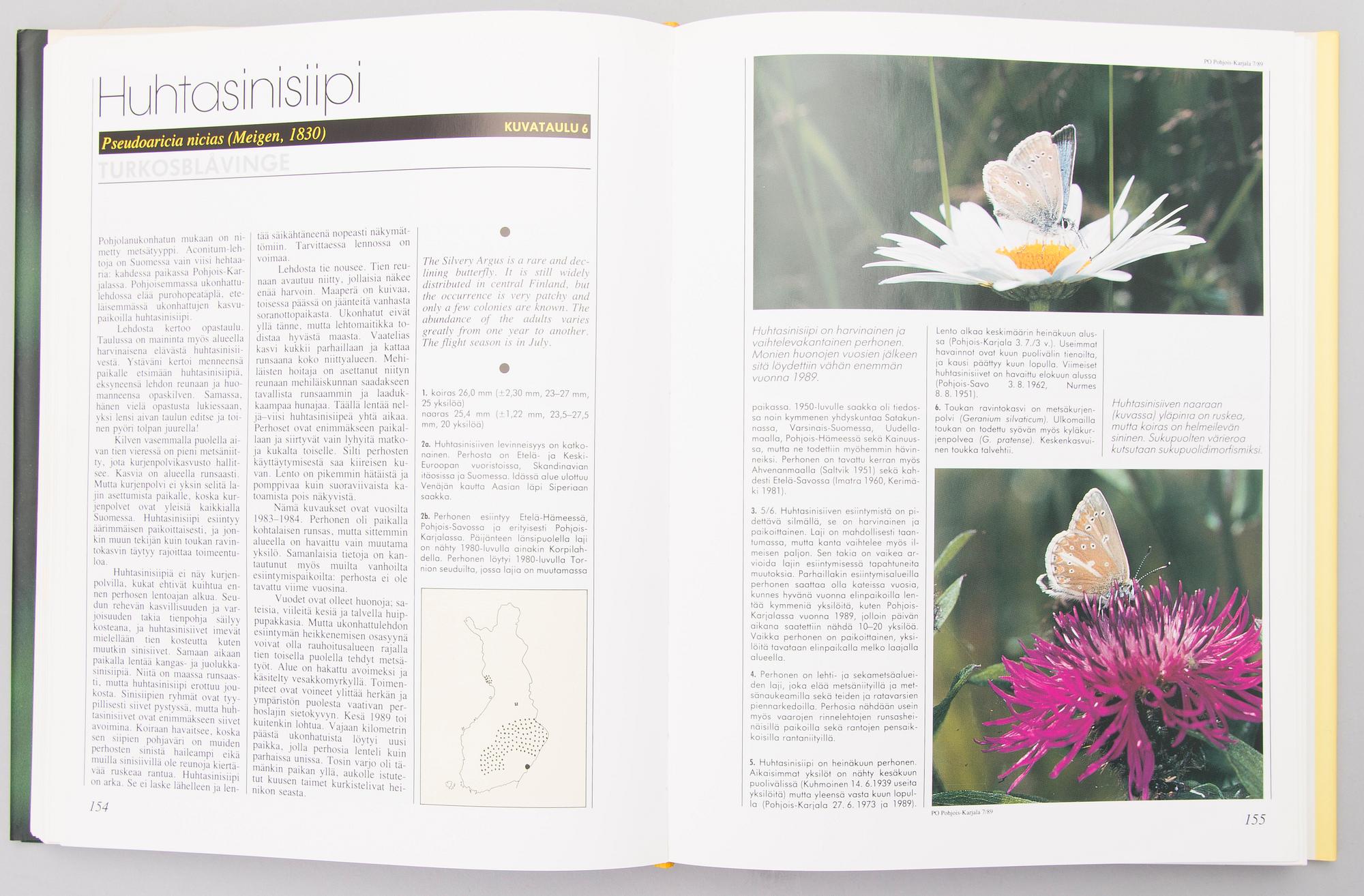 Four books about butterflies in Sweden, Finland and former Soviet Union. 1900-2003.
