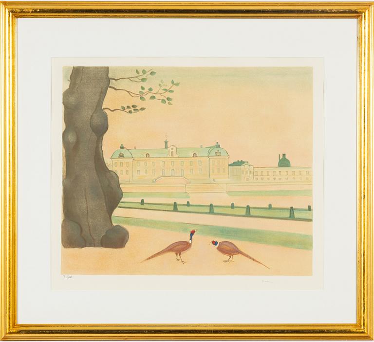Einar Jolin, lithograph in colours, signed 71/360.
