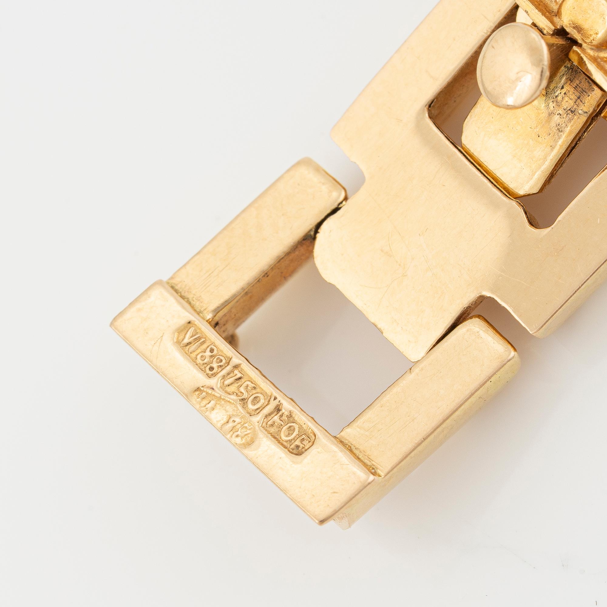 Bracelet, 18K gold, Vicenza, Italy.