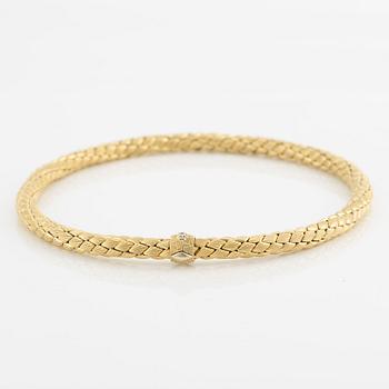 Necklace 18K gold and white gold "Stretch", Chimento.