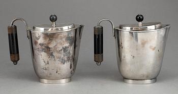 SERVISDELAR, 3 st, nysilver, bland annat  GAB, Stockholm, 1900-talets första hälft.