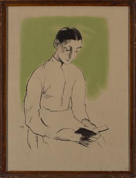 HELENE SCHJERFBECK, lithograph in colours, stamped signature and with the stamp of Gösta Stenman. Numbered 2.