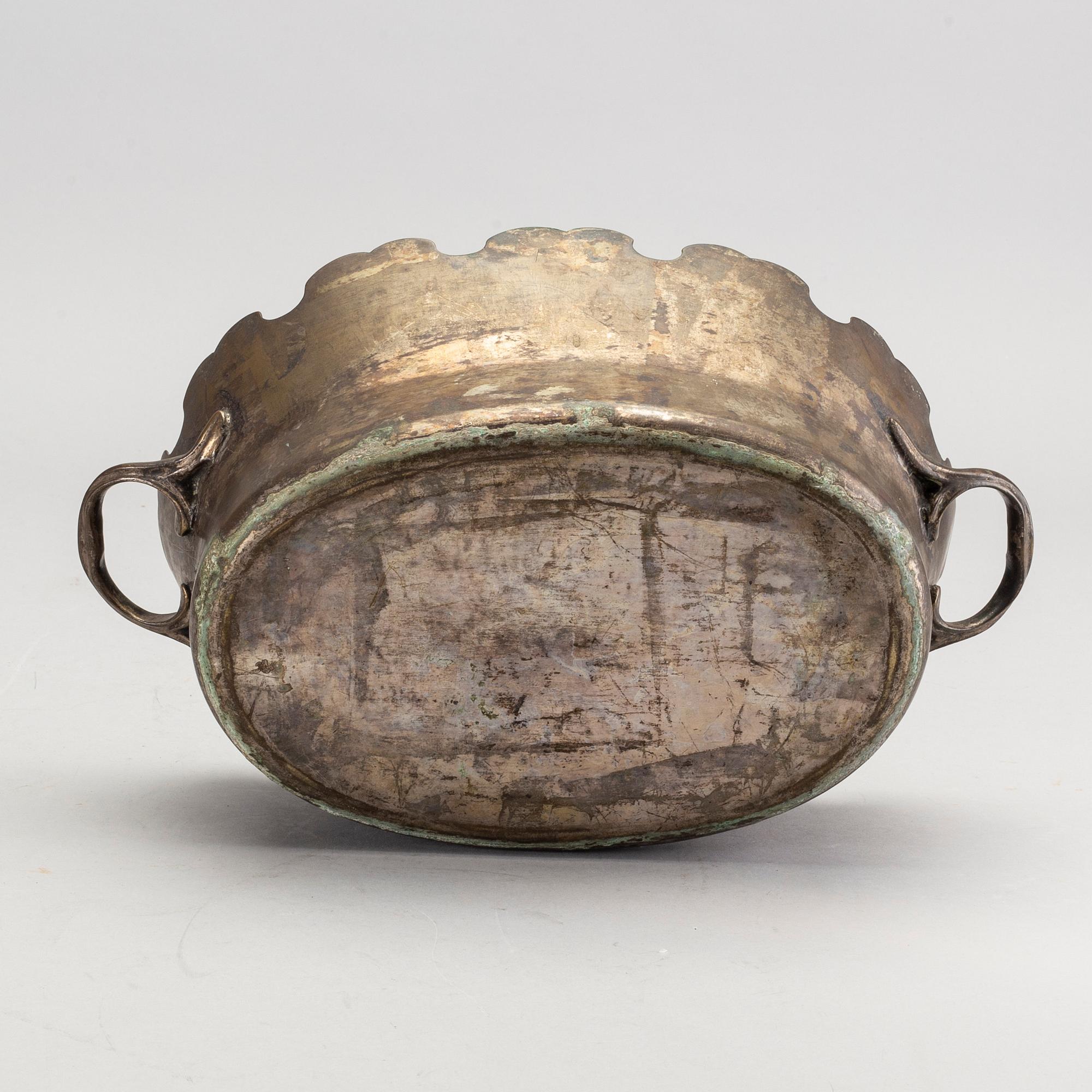 GLASSKÖLJARE, argent haché, 1700-tal.