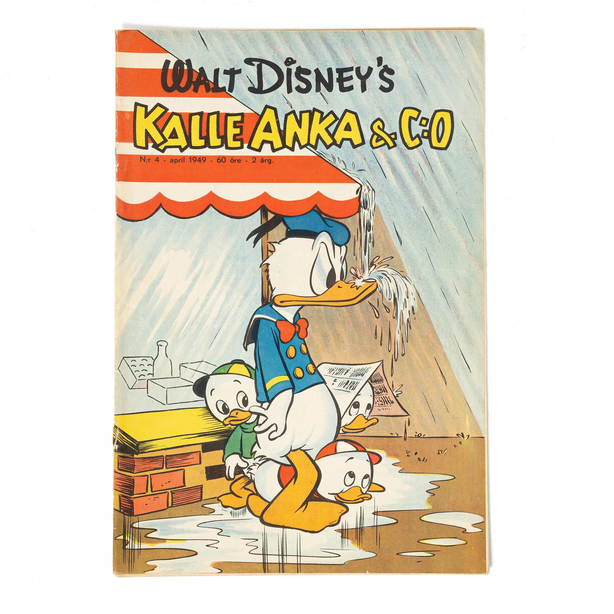 Comic book, Kalle Anka & Co, no. 4, 1949.