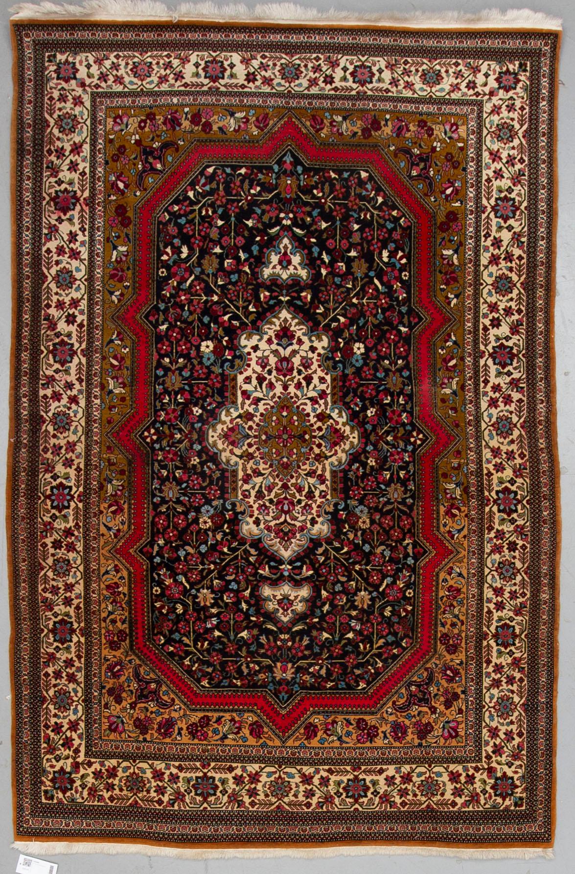 A RUG, Old Qum, ca 216 x 140 cm.