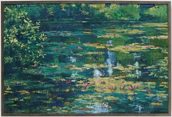 Gerhard Nordström, "Motiv från Claude Monets trädgård i Giverny".