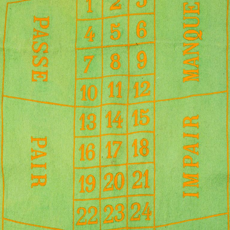 A Roulette wheel, 20th century.