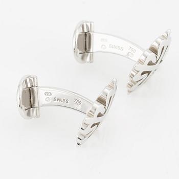 Patek Philippe, Cufflinks, Calatrava Cross, 18K White Gold.