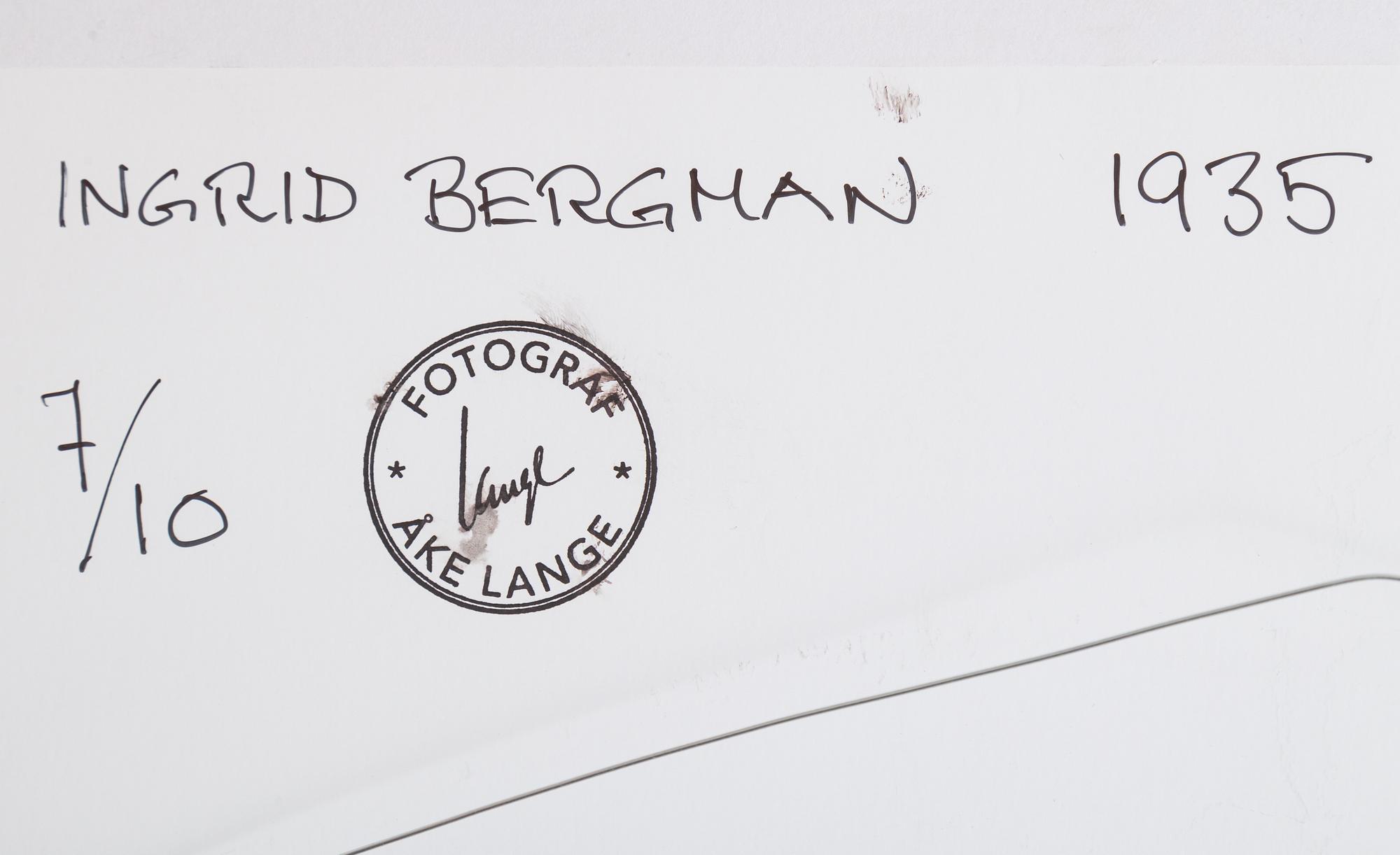 ÅKE LANGE, efter, C-print, stämpelsignerad och numrerad 7/10.