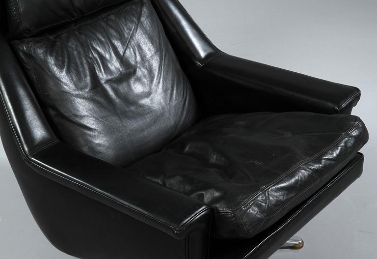 SNURRFÅTÖLJ, "Model 802", Werner Langenfeld, ESA Møbelværk, Danmark, 1900-talets andra hälft.