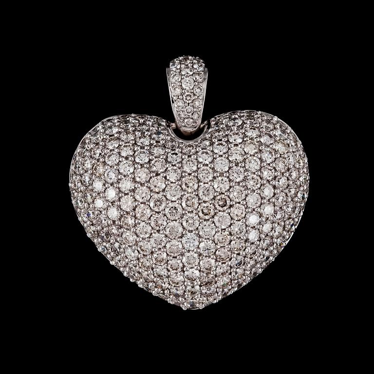 PENDANT, brilliant cut diamonds, tot. 4.99 cts.