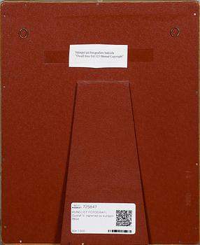 KUNGLIGT FOTOGRAFI, Gustaf V, signerad av kungen 1944.