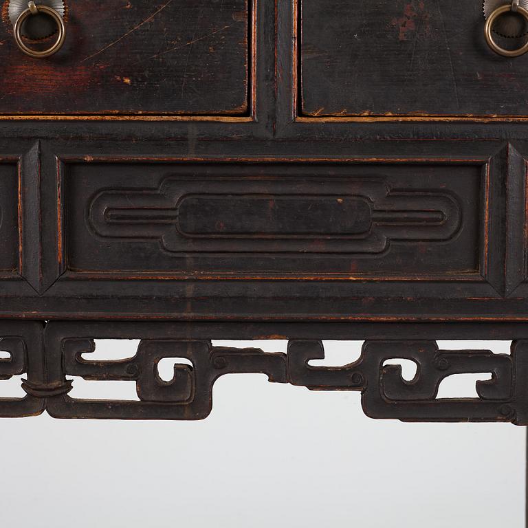 A hardwood sideboard, China, early 20th century.