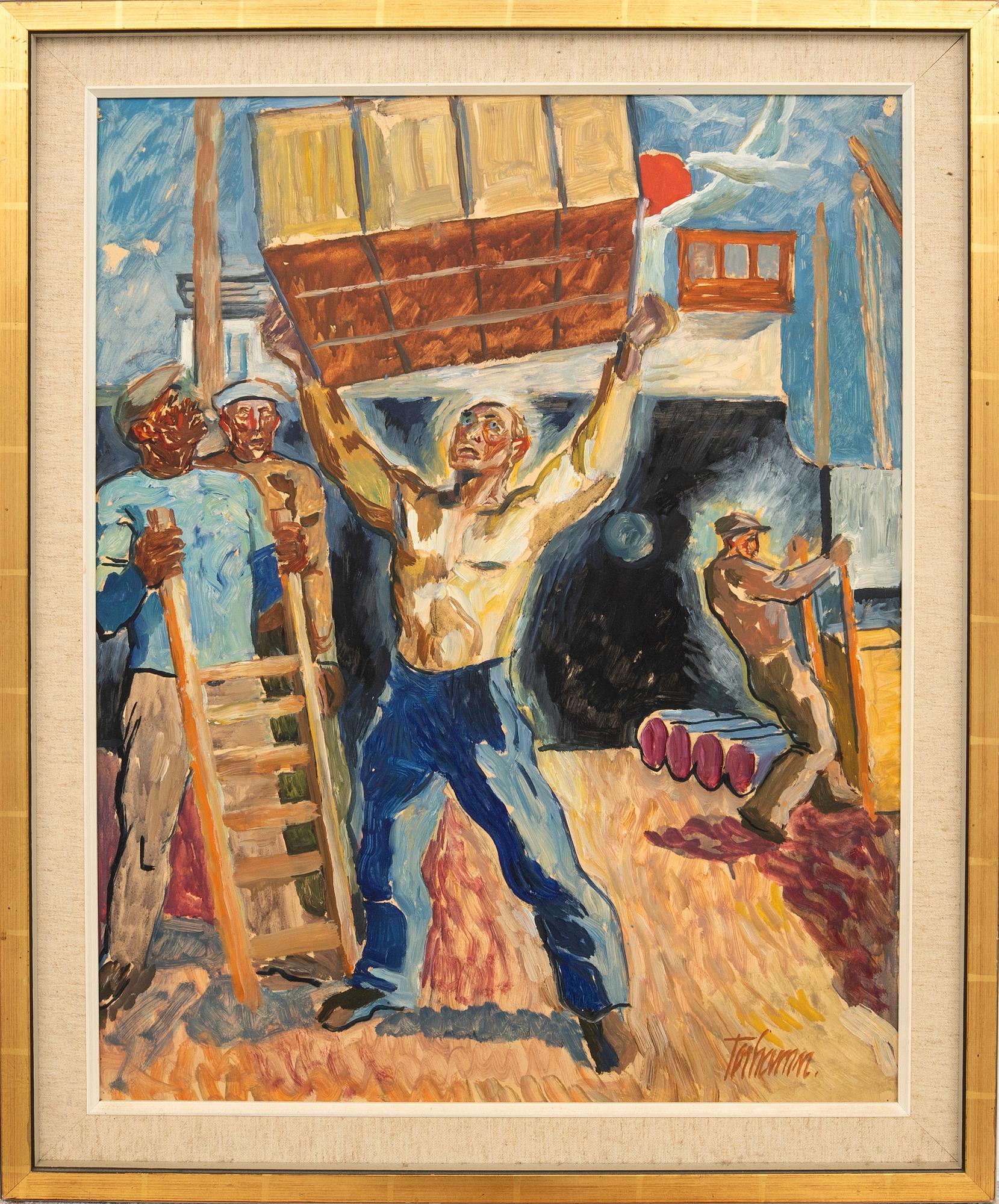 Gunnar Torhamn, Dockworker.