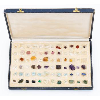 A case with 56 loose gemstones.