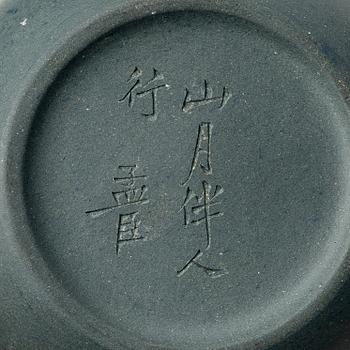 Tekannor, fem stycken, yixing, Kina, 1980/-90-tal.