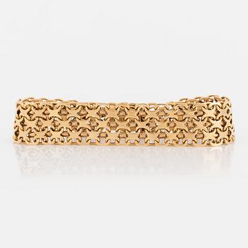 ARMBAND, 18K guld, X-länk.